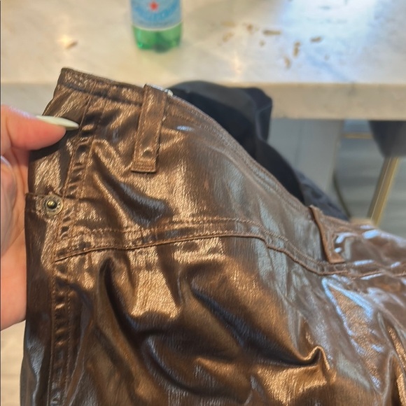 Plein Sud Jeans Vintage Y2K Liquid Brown Skirt Size 8 - Picture 6 of 7